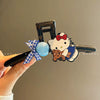 Women's Handmade Mixed Materials Kitten Shark Hair Clip