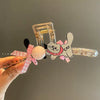 Women's Handmade Mixed Materials Kitten Shark Hair Clip