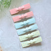 Women's Handmade Mixed Materials Polka Dot Duckbill Bow Headwear Hair Clip
