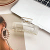 Women's Handmade Natural Geometric Hair Accessories Ponytail Candy Color Grab Clip