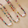 Women's Handmade Natural Stone And Freshwater Pearl Geometric Pattern Baroque Necklace With Electroplating