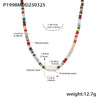 Women's Handmade Natural Stone And Freshwater Pearl Geometric Pattern Baroque Necklace With Electroplating