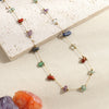 Women's Handmade Natural Stone And Stainless Steel Geometric Clavicle Chain Necklace