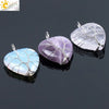 Women's Handmade Natural Stone Tree Of Life Pendant Necklace With Copper Wire Winding Minimalist Electroplated Jewelry