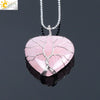 Women's Handmade Natural Stone Tree Of Life Pendant Necklace With Copper Wire Winding Minimalist Electroplated Jewelry