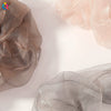 Women's Handmade Organza Scrunchie Hair Ring Solid Color Fairy Style Voluminous Hair Accessory