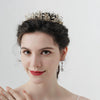 Women's Handmade Pearl Crown Style Hair Accessories For Wedding