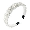 Women's Handmade Pearl Headband With Thin Edge Design Natural Fashion Hair Accessory For Trendy Styling