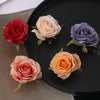 Women's Handmade Plant Flowers Side Clip Brooch Hairpin Hair Accessory