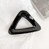 Women's Handmade Plastic Geometric Hollow Triangle Hair Grip Clip Simple Fashion Hair Accessory