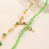 Women's Handmade Plastic Resin Glass Geometric Beaded Necklace