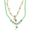 Women's Handmade Plastic Resin Glass Geometric Beaded Necklace