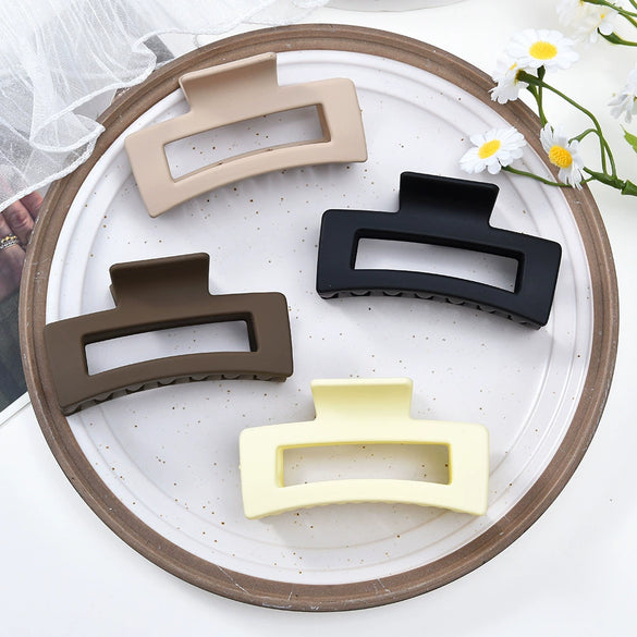 Women's Handmade Plastic Resin Shark Clip Simple Hair Accessories