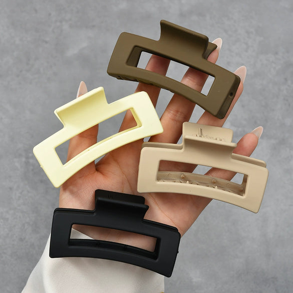 Women's Handmade Plastic Resin Shark Clip Simple Hair Accessories