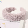 Women's Handmade Plush Lamb Wool Hair Hoop Hair Clip Headband Hair Accessories For Autumn And Winter