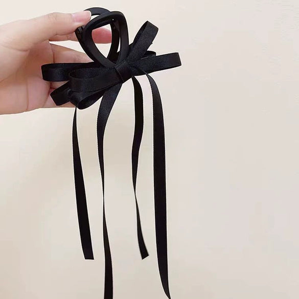 Women's Handmade Polyester Cotton And Polyester Tassel Grab Clip Hairpin In Ballet Wind Style