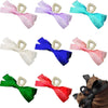 Women's Handmade Polyester Fiber Bow Hair Clips Grip Style Hair Accessories