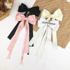 Women's Handmade Polyester Fiber Bow Hairpin Headwear Clip