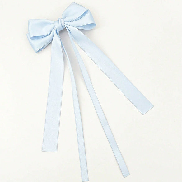 Women's Handmade Polyester Fiber Bow Hairpin Headwear Clip