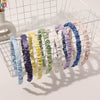 Women's Handmade Printed Satin Cloth Headband Simple Puffed Hair Band For Everyday Wear