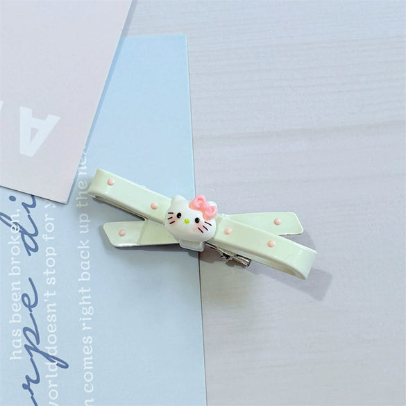 Women's Handmade Ps Heart Bangs Hairpin Cat Cross Cartoon Pink Girly Design
