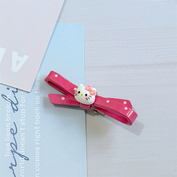 Women's Handmade Ps Heart Bangs Hairpin Cat Cross Cartoon Pink Girly Design