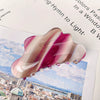 Women's Handmade Pvc Hair Grab Clip Light Luxury Style Phantom Stripe Shark Clip