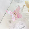 Women's Handmade Pvc Hair Grab Clip Light Luxury Style Phantom Stripe Shark Clip