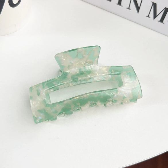 Women's Handmade Pvc Hair Shark Clip Accessories Pastoral Style Simple Elegant