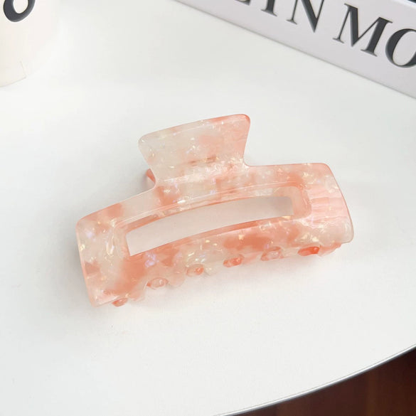 Women's Handmade Pvc Hair Shark Clip Accessories Pastoral Style Simple Elegant