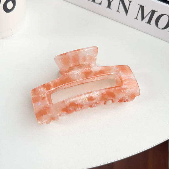 Women's Handmade Pvc Hair Shark Clip Accessories Pastoral Style Simple Elegant