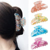 Women's Handmade Pvc Hair Shark Clip Accessories Pastoral Style Simple Elegant