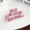Women's Handmade Pvc Hair Shark Clip Accessories Pastoral Style Simple Elegant