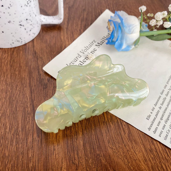 Women's Handmade Pvc Small Fresh Style Mermaid Shark Hair Grab Clip