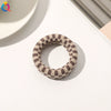 Women's Handmade Rabbit Ears Hair Tie Thick Elastic Plastic Hair Rope Seamless Simple Hair Accessory