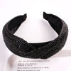Women's Handmade Raffia Headband Hair Accessory With Wide Knotted Design And Simple Style