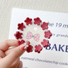 Women's Handmade Red Velvet Love Grip Hair Clip Small Grab Style Plastic Resin Side Hairpin Headwear