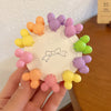 Women's Handmade Red Velvet Love Grip Hair Clip Small Grab Style Plastic Resin Side Hairpin Headwear
