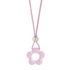 Women's Handmade Resin Flower Pendant Rope Chain Necklace Retro Simple Fashion