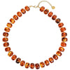 Women's Handmade Resin Heart Pendant Beaded Necklace With Contrasting Color Geometric Beads Exaggerated Statement Jewelry