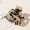 Women's Handmade Retro Tortoiseshell Pattern Acrylic Hair Clip Large Printed Grip Barrette