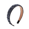 Women's Handmade Rhinestone Beaded Wide Headband Crystal Hair Accessory For Wholesale