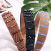 Women's Handmade Rhinestone Beaded Wide Headband Crystal Hair Accessory For Wholesale