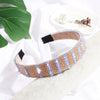 Women's Handmade Rhinestone Beaded Wide Headband Crystal Hair Accessory For Wholesale