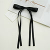 Women's Handmade Ribbon Satin Duckbill Clip Bow Hairpin With Long Tassel Hair Accessories