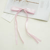 Women's Handmade Ribbon Satin Duckbill Clip Bow Hairpin With Long Tassel Hair Accessories