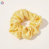 Women's Handmade Satin Scrunchie Hair Tie Large Fabric Hair Ring Simple Fashion Hair Accessory