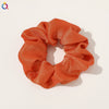 Women's Handmade Satin Scrunchie Hair Tie Large Fabric Hair Ring Simple Fashion Hair Accessory