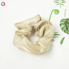 Women's Handmade Satin Scrunchie Hair Tie Large Fabric Hair Ring Simple Fashion Hair Accessory