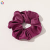 Women's Handmade Satin Scrunchie Hair Tie Large Fabric Hair Ring Simple Fashion Hair Accessory